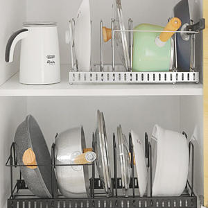 Étagère de rangement murale en fer durable à double niveau, personnalisable, pour cuisine commerciale - Organisation polyvalente pour comptoir - Product Image 5