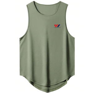 Débardeur sans manches en coton côtelé premium pour homme, col rond, respirant, léger, pour le sport, la gym, le fitness, style moderne et décontracté - Product Image 4