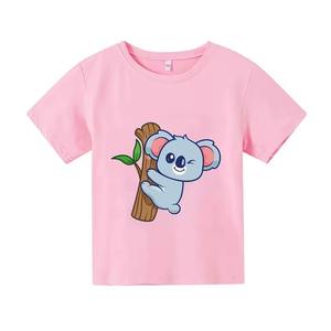 T-shirt pour garçons sur mesure, coton de haute qualité, col rond, manches courtes, t-shirt pour enfants avec logo personnalisé - Product Image 3