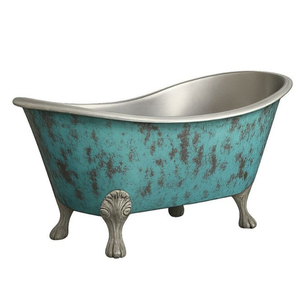 Green Patina Finished Copper Bathtub Freestanding Eco-friendly Oval Shape Large Size Metal Bathtub for Bathroom Use - Product Image 1