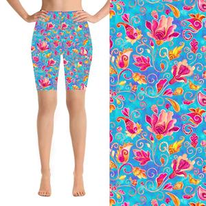 Shorts de Yoga para Mujer, al por Mayor, Personalizados, Nueva Llegada, Sin Costuras, Cintura Elástica, Sólidos, Transpirables, de Spandex/Nailon - Product Image 2