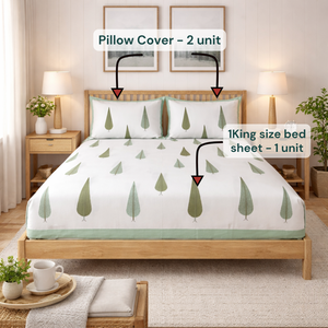 Ensemble de draps en coton imprimé artisanal de Jaipur, Inde, 3 pièces, taille King, 200TC, super doux, durable, écologique, pour la maison et l'hôtel - Product Image 6