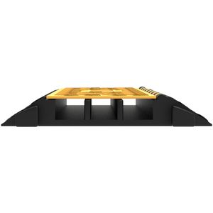 Rampa Protettiva per Cavi in Gomma a 3 Canali, Resistente, 2 x 2,3 Pollici, Capacità 6600 Libbre, per Vialetti e Strade - Product Image 3
