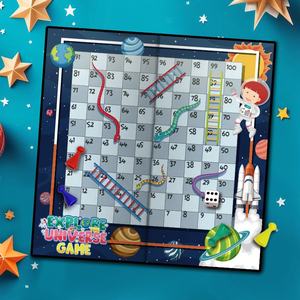 Juego de mesa de plástico para el hogar y el viaje para varios jugadores Aventura temática espacial - Product Image 4