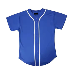 OEM ODM Baseball Jersey Sets Breathable Anti-Wrinkle Lightweight Mesh Quick Dry Double <b>Press</b> 100% Polyester Solid Jersey - Product Image 5