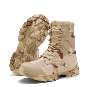 Botas de Senderismo Tácticas de Camuflaje para Hombre, Parte Superior Sintética, Suela de Goma, Impermeables, Antideslizantes, para Uso en Exteriores en Todas las Estaciones - Product Image 6