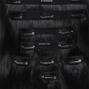Best Seller VIETNAMESE HAIR CLIP IN EXTENSIONS 100% Human Hair Single Donor Double Donor No Matting <b>Tangle</b> Free - Product Image 6