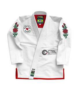 Kimono de Jiu Jitsu Personalizable Ultraligero Blanco, Homologado por la IBJJF, 450 gsm, Tejido de Perlas de Algodón Premium, Uniformes de BJJ para Hombre - Product Image 1