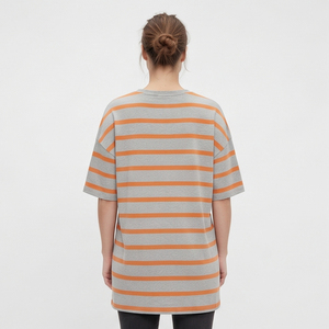 <b>Women</b> Nursing Maternity <b>T</b> <b>Shirts</b> 100% Cotton <b>Long</b> Maternity Tee <b>Shirt</b> Ladies Baggy Striped <b>Line</b> Maternity <b>Long</b> <b>T</b> <b>Shirts</b> <b>Women's</b> - Product Image 5