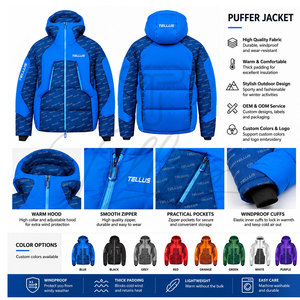 Chaqueta de Invierno Acolchada con Capucha, Cómoda y Moderna para Hombre, Servicio OEM, Logotipo Frontal, Impermeable y Resistente al Viento, Gran Venta - Product Image 6