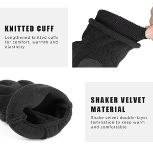 ถุงมือฤดูหนาวสำหรับใช้ในชีวิตประจำวัน ขายส่ง แบบ unisex สีพื้น คุณภาพสูงระดับมืออาชีพ ผลิตตามสั่ง ทำจากหนัง เป็นมิตรกับสิ่งแวดล้อม ระบายอากาศได้ดี - Product Image 3