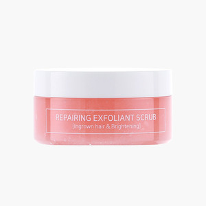 Gommage au sel exfoliant réparateur aux pétales bleus pour éliminer les peaux mortes, lisser la peau, soigner les pores et prendre soin des poils incarnés du visage - Product Image 3