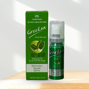 Spray Bucal Herbal Refrescante de Menta Greelux 12ml, Ingredientes Naturales, Unisex, Eliminación Rápida del Mal Aliento, Cuidado Bucal, Verde, Regular - Product Image 1