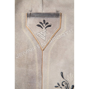 Shorts en daim de vachette brodés, style Lederhosen, pour hommes, sur mesure, pour l'Oktoberfest bavarois. - Product Image 4
