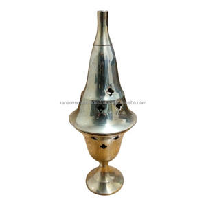 Quemador de Cono de Latón Elegante con Aroma a Sándalo y Cilantro, Tipo Enchufe, Diseño Moderno y Sencillo, Ecológico para Incienso Indio de Todas las Estaciones - Product Image 2
