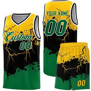 Maillots et shorts de basketball personnalisés avec logo, en tissu mesh, vente en gros, vêtements de sport pour jeunes, toutes tailles - Product Image 5