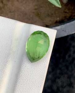 Pierre précieuse naturelle de péridot vert, taille poire, facettée, cristal en vrac, pierre de collection pour la fabrication de bijoux, vente en gros ZUBEDA GEMS JEWELLRY - Product Image 3