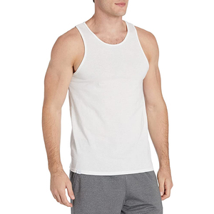 21, Débardeurs sans manches pour hommes, Nouveauté populaire, Vêtements de fitness et de gym, Couleur unie, Coton, Débardeur de musculation respirant - Product Image 4