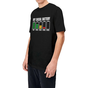Camisetas Personalizadas de Cuello Redondo y Manga Corta para Hombre, de Alta Calidad, Lisas, 100% Algodón, Transpirables, Tallas Grandes, Ropa Deportiva - Product Image 2