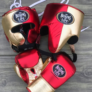 ชุดฝึกซ้อมมวยขายส่ง No Boxing No Life หนังวัวแท้ สายรัดข้อมือปรับได้ ปลอกมือแบบเต็มนิ้ว ชุดมวยแบบกำหนดเองได้ - Product Image 4
