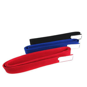 Ceinture d'arts martiaux personnalisée en coton unisexe pour MMA et karaté, taille personnalisable, best-seller, prix de gros, OEM disponible - Product Image 1
