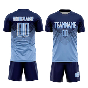 Uniformes de football personnalisés de haute qualité avec logo d'équipe et impression par sublimation, en polyester, avec service OEM - Product Image 2
