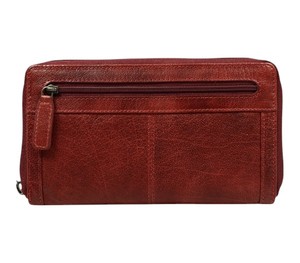 Handcrafted Genuine Leather <b>Wallet</b> for Women with Secure Zip Closure <b>RFID</b> <b>Blocking</b> Long Purse Organizer Card Holder - Product Image 1