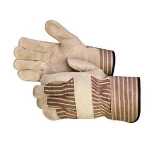 Guantes de Trabajo de Piel de Vacuno con Diseño Nuevo y Logotipo Personalizado, Guantes de Protección Personal Resistentes a la Abrasión para Trabajos de Jardinería - Product Image 2
