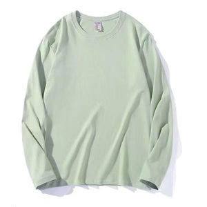 เสื้อยืดแขนยาวคุณภาพสูง ผ้าฝ้าย 100% เสื้อยืดแขนยาวแฟชั่นผู้ชาย ป้องกันรอยยับ เสื้อยืดแขนยาวผู้ชาย - Product Image 3