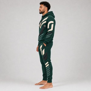 Chándal de Forro Polar para Hombre con Estampado en Relieve, Interior Cálido y Suave, Tela Resistente, Diseño Elegante con Estampado en Relieve, Ideal para Uso Casual en Invierno - Product Image 2