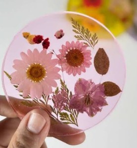 Handmade Modern Round Wooden Drink Mat with Glossy Finish Customizable Thickness for <b>Beer</b> Home Kitchen Table Decor - Product Image 2
