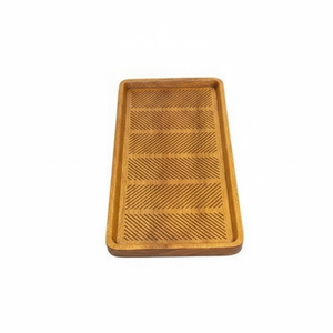 Alfombrilla de madera con patrón de pergamino encantado y acabado de latón antiguo para botas, uso interior y exterior, para entrada y recibidor - Product Image 2