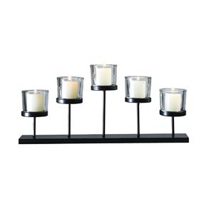 Modern Geometric Gold Metal <b>Candle</b> Holder Pillar Table <b>Centerpiece</b> - Product Image 2