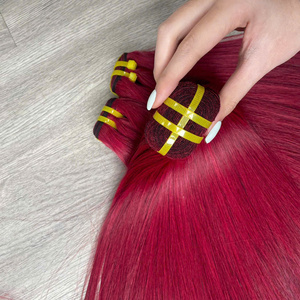 Cheveux humains de luxe vietnamiens lisses et raides, personnalisés en gros, avec dentelle HD transparente, qualité usine - Product Image 1