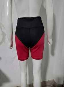 Shorts de cycliste personnalisés en spandex, taille haute, élastiques, coupe en V, pour le fitness - Product Image 2