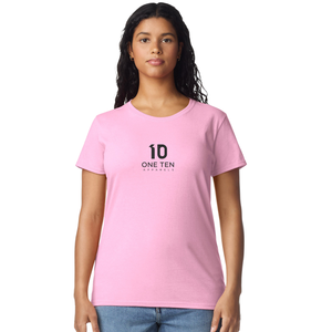Camiseta de Mujer Rosa Claro, Algodón Suave, Informal, Manga Corta, Cómoda, Básica, Ropa de Moda, Venta al Por Mayor Personalizada - Product Image 2