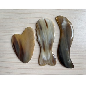 Handmade Buffalo Horn Gua Sha Tool Facial Lifting Scraper for Women & Men - Product Image 3