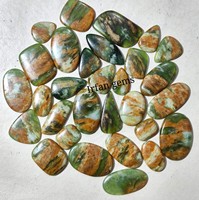 Lot de pierres précieuses serpentine rares naturelles Vente en gros Calcédoine Cabochon de pierres précieuses Chrome vert 100% naturel de qualité supérieure jaipur
