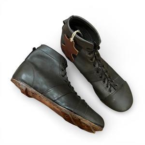 Botas de fútbol y rugby de cuero 100% vacuno vintage, ligeras, con alta transpirabilidad, estilo retro clásico - Talla UK9 - Product Image 3