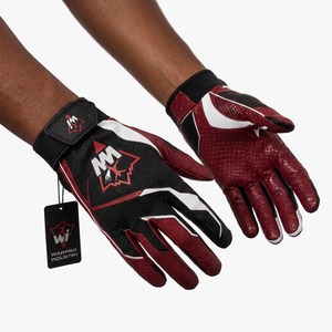 Adult Football Receiver Gloves with Strong Tacky Palm Grip, Flexible Comfort, and Secure Wrist Support - Product Image 3