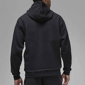 Sudadera con Capucha Negra para Hombre, Corte Regular, Color Sólido, Tela de Jersey de Algodón, Informal, con Bolsillo Delantero, para Invierno, Digital - Product Image 2