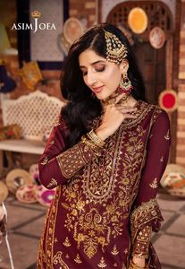 Nuevo Vestido de Noche Pakistaní para Mujer, Traje Bordado de 3 Piezas para Fiestas, Tallas y Colores Personalizados, Ropa para Bodas y Eventos - Product Image 5
