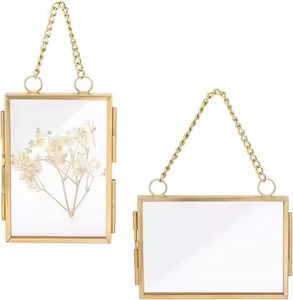 Elegant Interior Wall Photo <b>Frame</b> Glass Metal <b>Picture</b> Holder Decor - Product Image 4
