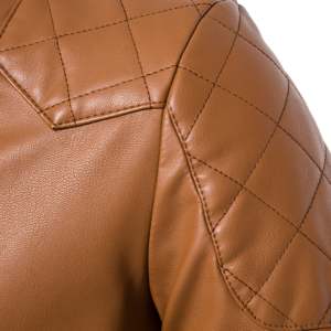 แจ็คเก็ตหนังแท้สั่งทำ OEM คุณภาพสูงสำหรับผู้ชาย - Product Image 6