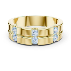 Moissanite Sterling <b>Silver</b> Gold Plated Prong Setting Customized Hip Hop <b>Ring</b> for <b>Men</b> & Women Gift for Her - Product Image 1