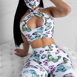Hot Sale Custom Logo Seamless Workout Fitness <b>Leggings</b> Gym Bra Set Breathable Solid <b>Pattern</b> Plus Size Yoga Wear for Women - Product Image 6