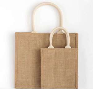 Bolsa de Playa de Yute de Gran Capacidad con Cierre de Cremallera Seguro para Viajes y Almacenamiento - Product Image 4