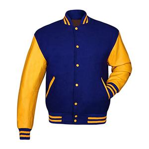 Chaqueta de invierno de gran tamaño para hombre de alta calidad con mangas de cuero chaquetas universitarias personalizadas al por mayor baratas chaqueta Varsity para hombre - Product Image 2