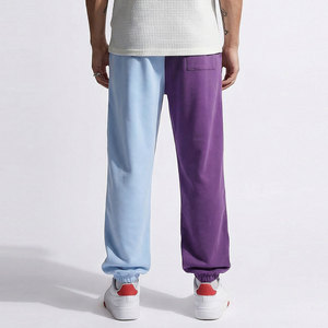 Pantalones Deportivos para Hombre con Bloques de Color, Cintura Elástica, Corte Holgado Informal, Algodón de Peso Medio, para Primavera - Product Image 2