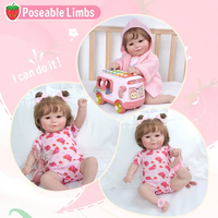 Muñeca Bebé Reborn Babeside RTS Maddy de 20 Pulgadas, Muñeca Realista de Niña con Cabello Enraizado a Mano, Juguete Suave, Mini Juguete, Envío Rápido